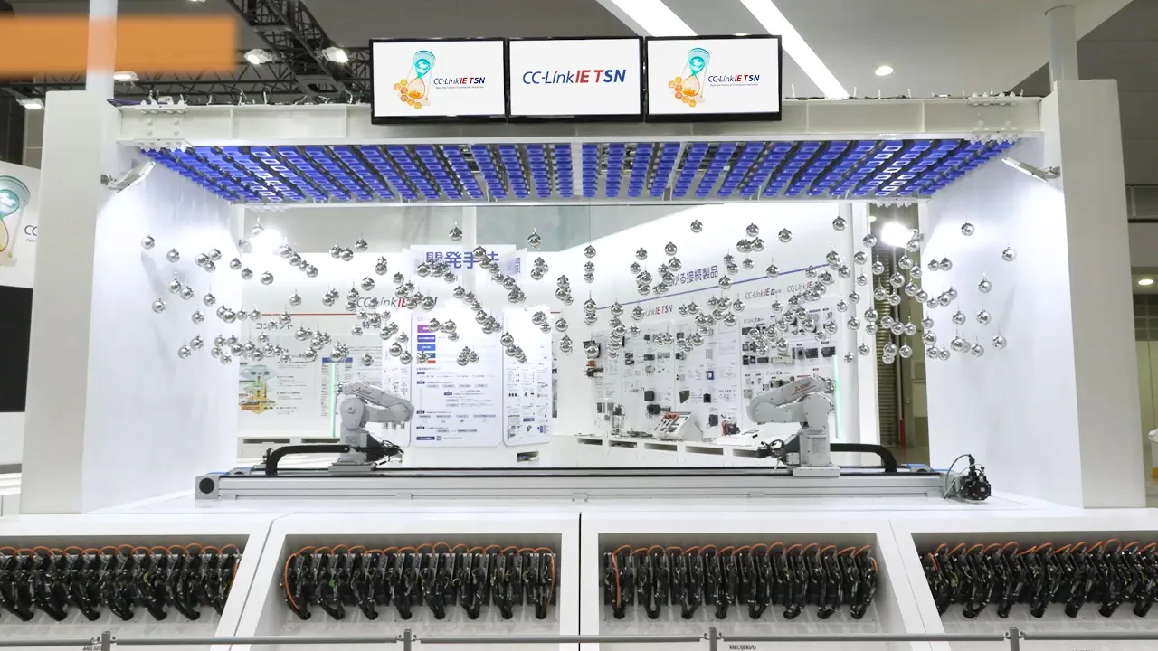  CC-Link IE TSNキネティックアートデモ機