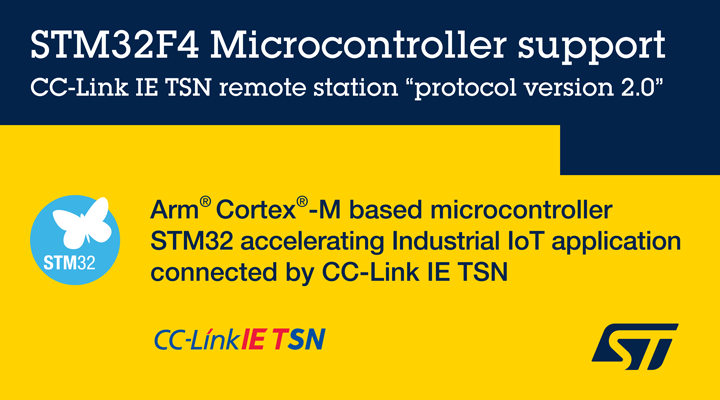 STM32F4 Microcontroller support CC-Link IE TSN remote station "protocol version 2.0&quot